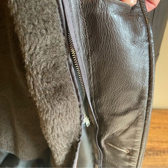 Vintage Kurland Brown  jacket Leather Imported Cabretta Leather - Picture 10 of 13